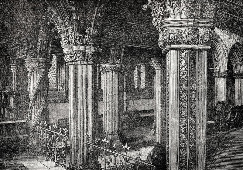 Rosslyn Chapel, Roslin, Scotland, 19th century