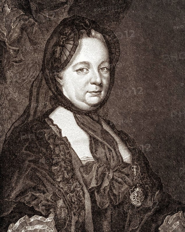 Maria Theresa of Austria, 1717 - 1780, Archduchess of Austria and Queen of Hungary, Croatia and Bohemia
