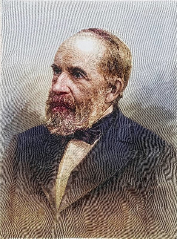 Leo Lesquereux (1806-1889), born in Fleurier, Switzerland, emigrated to America with his family in 1847 and settled in Columbus, Ohio. In the 1830s, he became deaf due to an illness. As a bryologist (expert on mosses and liverworts) and palaeobotanist, he assisted Louis Agassiz with the botanical part of his journey to Lake Superior and completed his work on American mosses after William Sullivant's death in 1873. Copperplate engraving, 1896, Historic, digitally restored reproduction from a 19th century original, Record date not stated