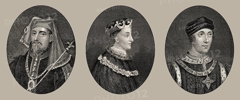 Könige von England, Heinrich IV, Heinrich V, Heinrich VI, 14. und 15. Jahrhundert, Haus Lancaster