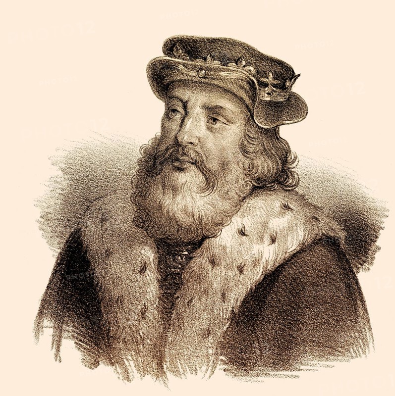 Chlodio, c. 392-448, also spelled Clodio, Clodius, Clodion, Cloio or Chlogio, a king of the Salian Franks from the Merovingian dynasty, Chlodio, der Langhaarige, König der salischen Franken