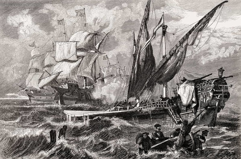 Hanseatic harbour, Germany, Europe, 16th century