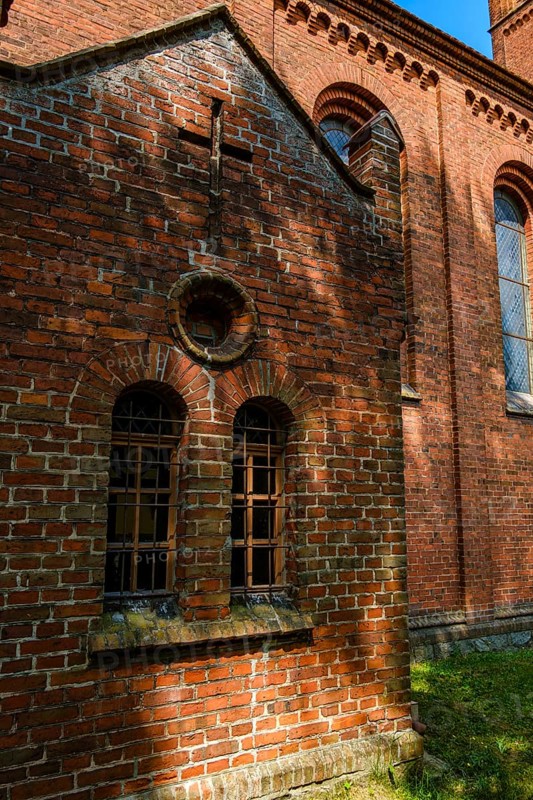 Protestant Church of St Peter and Paul from 1866 in Gross Lassowitz, Polish: Lasowice Wielkie, Powiat Kluczborski, Opole Voivodeship, Poland