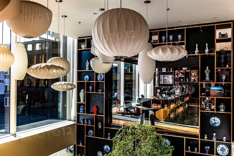 CitizenM Hotel lobby, modern design hotel, Rotterdam, the Netherlands