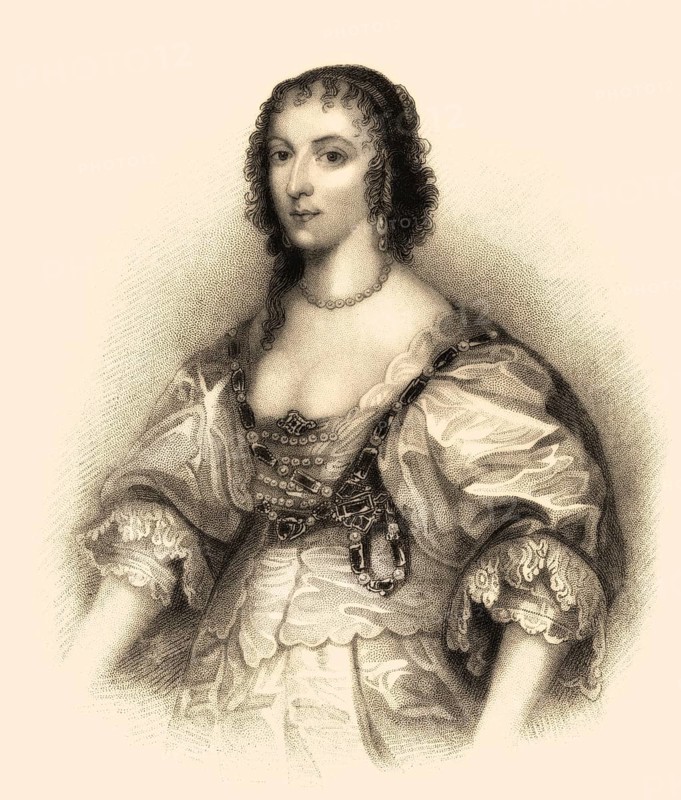 Henrietta oder Henriette Maria von Frankreich, 1609-1669, Königingemahlin von England, Schottland und Irland als Ehefrau von König Karl I.