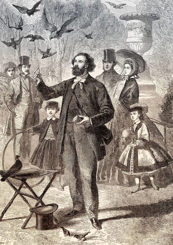 Bird feeder, Jardin des Tuileries, Paris, France, 19th century