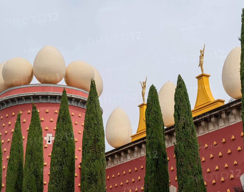 View of the Teatre-Museu Dalí in Figueras, Spain