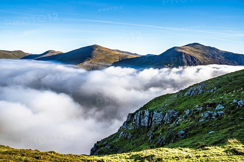 Snowdon Massif, Snowdon Range, Snowdonia, North Wales, UK