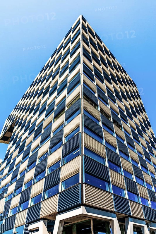 Shipping and Transport College, houses educational institutions for the maritime industry, City Panorama, Rotterdam, Netherlands
