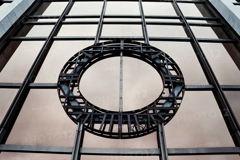 Historical photo, Removed coat of arms of the GDR at the Volkskammer in Berlin, 1990, Berlin, Germany