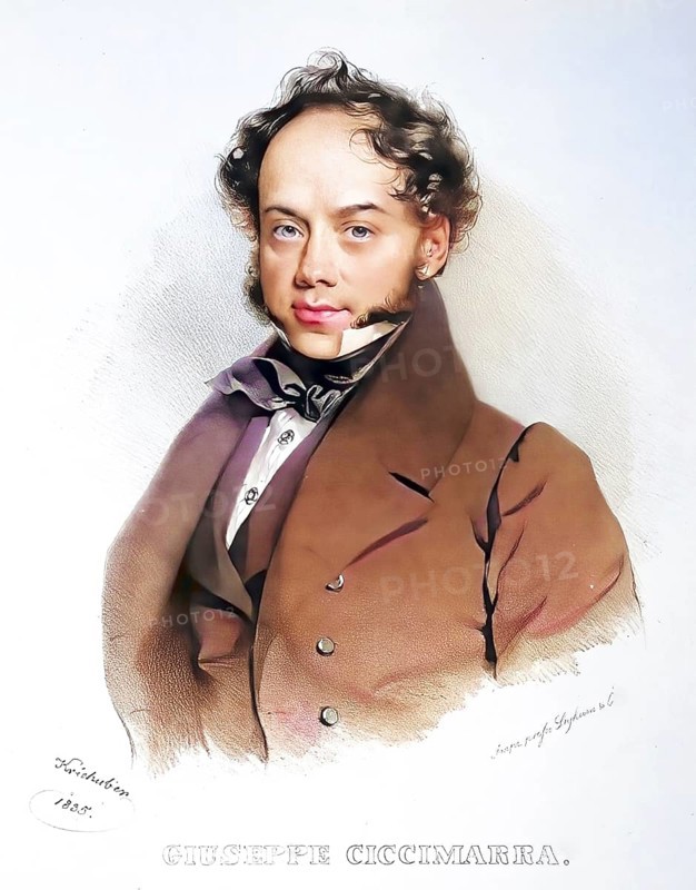 Giuseppe Ciccimarra (22 May 1790 - 5 December 1836) was an Italian tenor, closely associated with Rossini roles, Historic, digitally restored reproduction from a 19th century master, Record date not stated