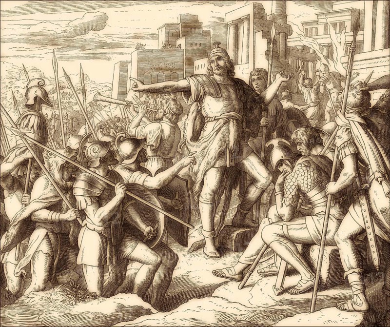 Judas Maccabee, Old Testament, by Julius Schnorr von Carolsfeld