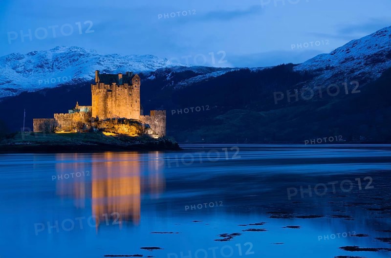 Eilean Donan Castle, a castle near Dornie in the Scottish Highlands, Scotland, Great Britain
