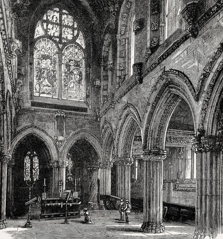 Rosslyn Chapel, Roslin, Scotland, 19th century