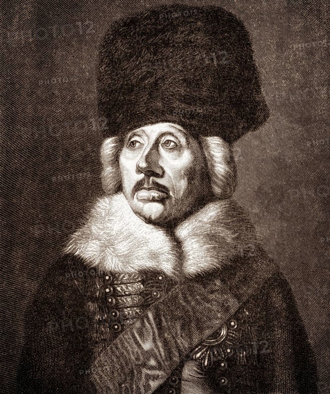 Hans Joachim von Zieten or Ziethen, 1699 - 1786, a Prussian cavalery general