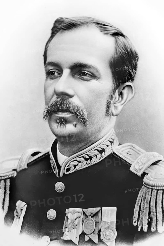 Floriano Vieira de Araújo Peixoto (1839 - 1895), born in Ipioca, was a Brazilian soldier and politician, a veteran of the Paraguayan War, and the second president of Brazil, digitally enhanced reproduction of a 19th century original, historical