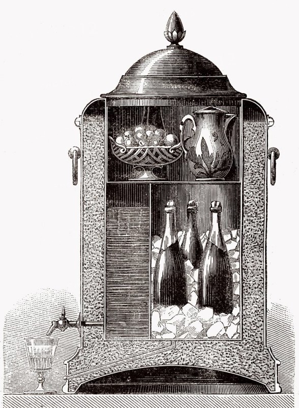 Traditionelles Kühlhaus, 19. Jahrhundert