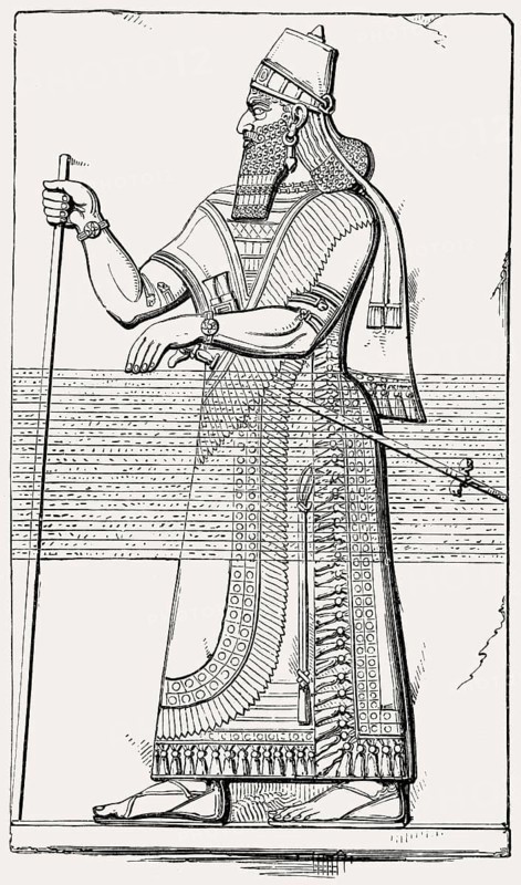 Ashur-nasir-pal II, king of Assyria from 883 to 859 BC