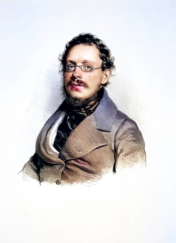 Gustav Vogel von Friesenhof (1807-1889), Historical, digitally restored reproduction from a 19th century original, Record date not stated