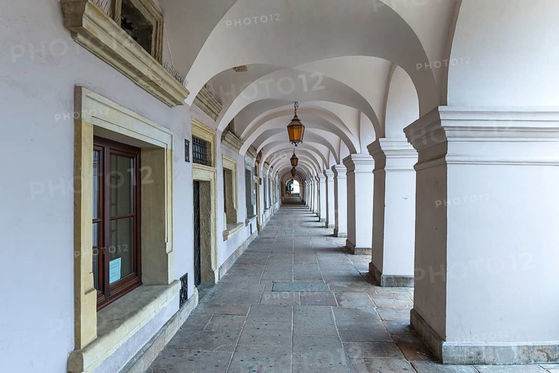 Arcade Walk in Zamosc, Poland