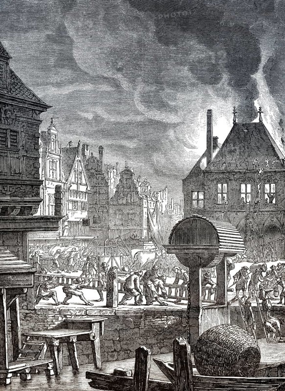 Brand des alten Amsterdamer Rathauses, 1652