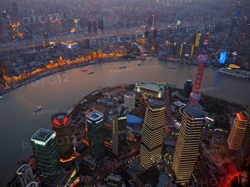 China Shanghai by night