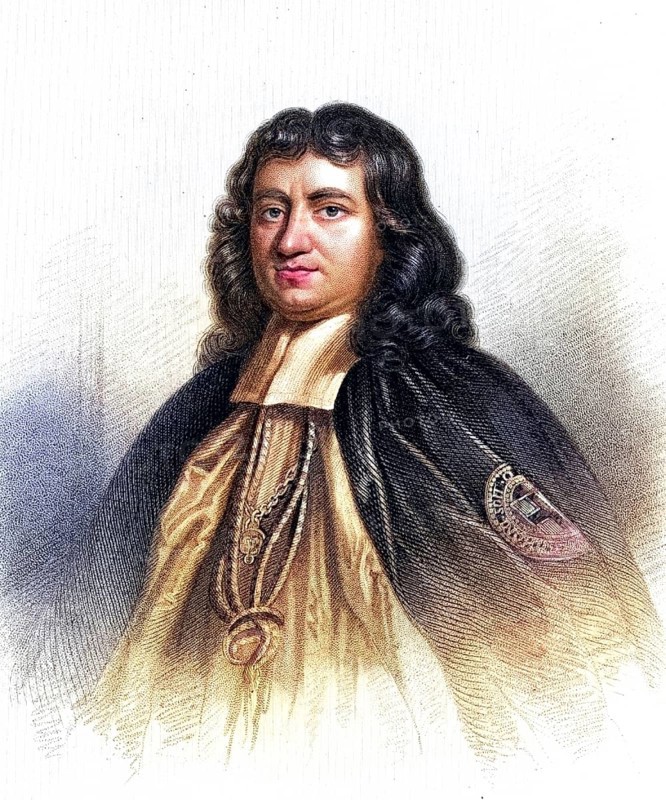 Gilbert Burnet (1643-1715) Scottish theologian and historian, a brilliant linguist who was fluent in Dutch, French, Latin, Greek and Hebrew in addition to his native English. After the flight of James II, he was appointed Bishop of Salisbury by William III, author of The History of His Own Times (London, 1723), engraving from A Biographical Dictionary of Eminent Scotsmen by Thomas Thomson (1870), historical, digitally restored reproduction of