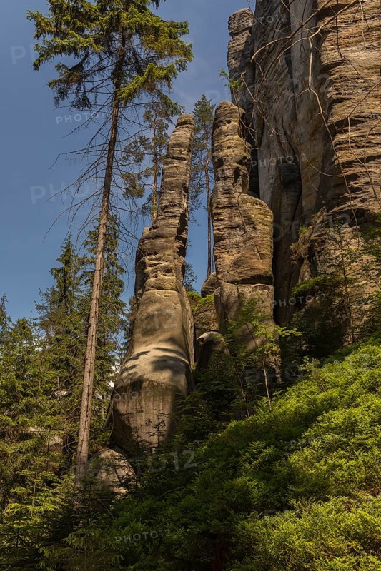 Adršpach-Teplice Rocks on a sunny day, Dolní Adršpach, 549 57 Adersbach, CZ