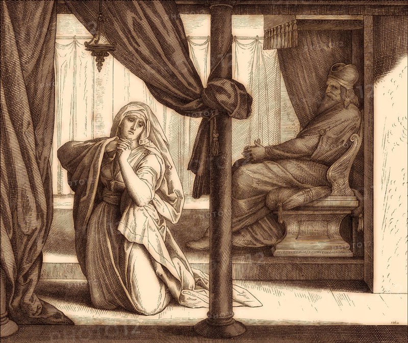 Hannah's Prayer, Old Testament, by Julius Schnorr von Carolsfeld