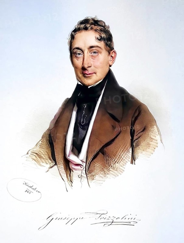 Giuseppe Frezzolini (1789-1861) Italian opera singer (bass) . Father of the soprano Erminia Frezzolini, Historic, digitally restored reproduction from a 19th century original, Record date not stated