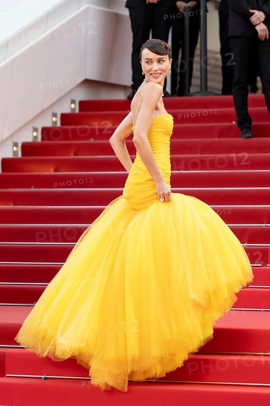 Cannes, France - 18.5.2024: Mary Leest during the Red Carpet at the 78th Cannes International Film Festival. The film festival will take place from 13 to 24 May 2025