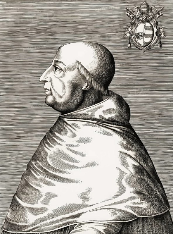 Pope Alexander VI, Alessandro VI, Alexandre VI, Alejandro VI, born Roderic Llançol i de Borja, c.?1431 – 1503, ruler of the Papal States from 1492 until his death in 1503, digitally edited