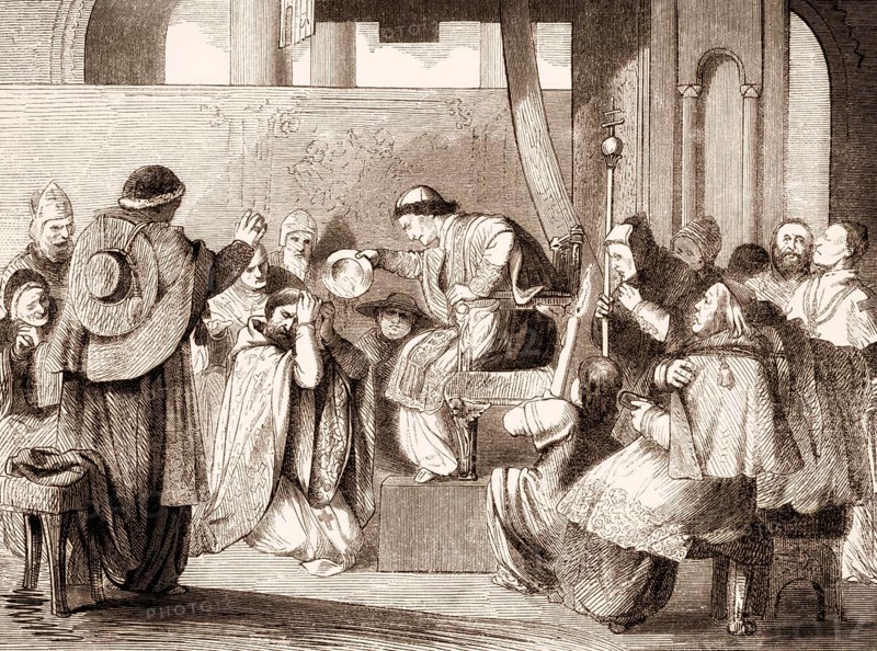Pope Boniface VIII at Ash Wednesday