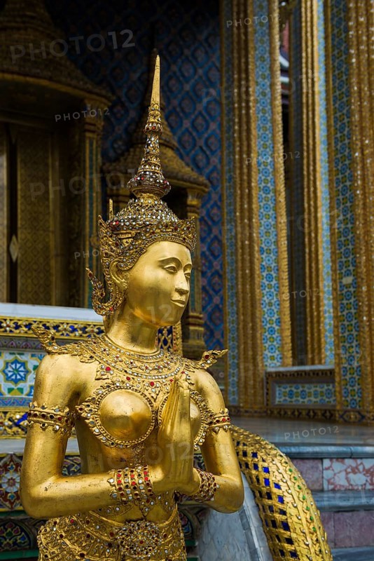 Wat Phra Kaeo temple, old royal palace, Bangkok, Thailand