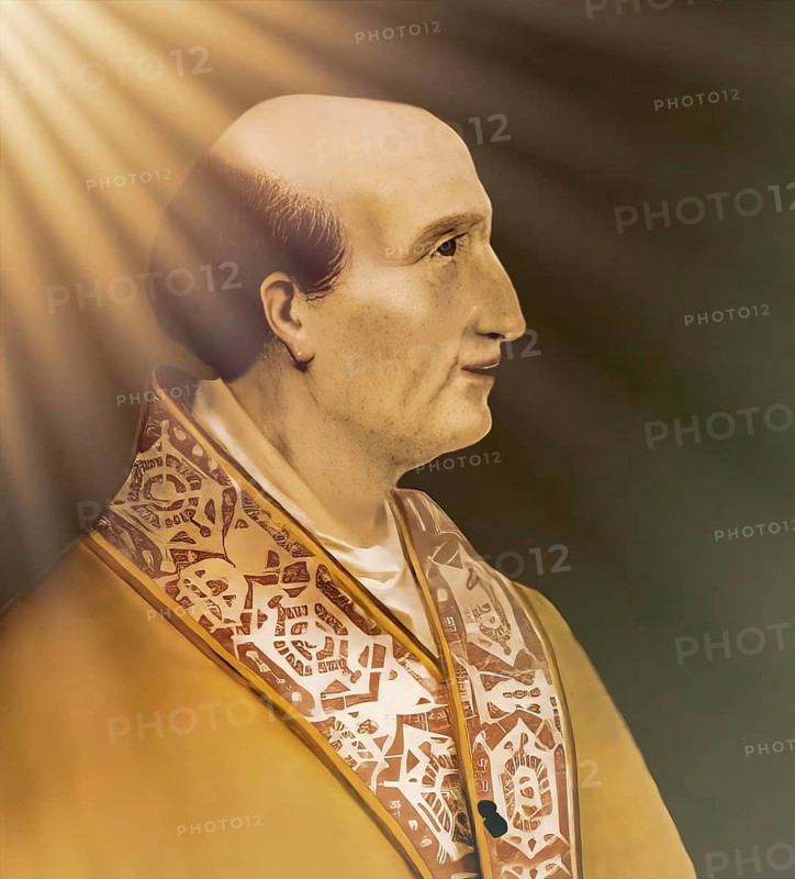 Pope Alexander IV or Alessandro IV, born as Rinaldo di Jenne, c 1199 – 1261, ruler of the Papal States from 12 December 1254 to his death, digitally edited after a painting by Cristofano dell'Altissimo