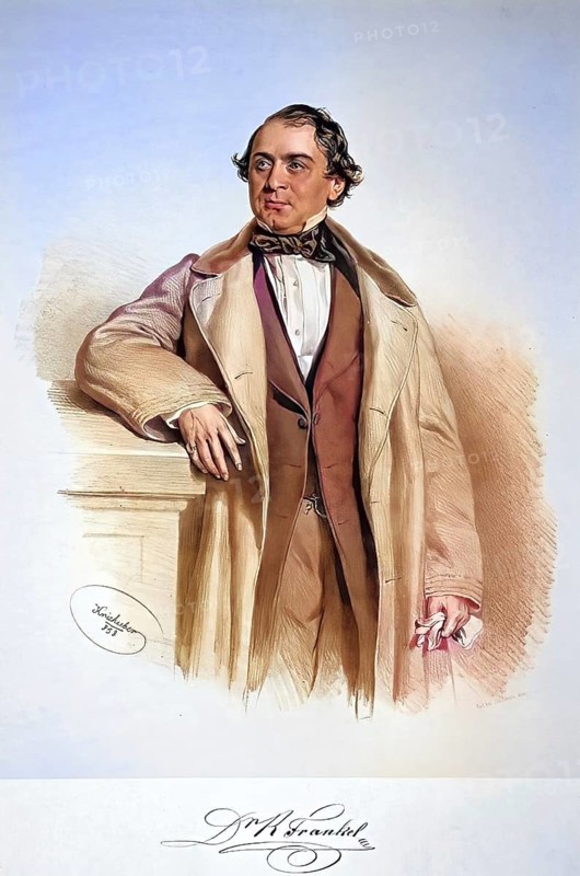 Dr Rudolf Frankel (1818-1880), doctor of the Imperial and Royal Hofburgtheater, Historical, digitally restored reproduction from a 19th century original, Record date not stated