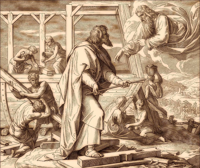 Noah's Ark, Old Testament, by Julius Schnorr von Carolsfeld, 1860