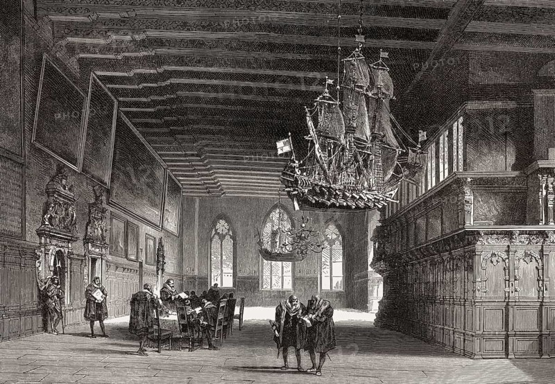 Upper Hall of the Townhall of Bremen, Free Hanseatic City of Bremen, Germany, Europe, 16th century