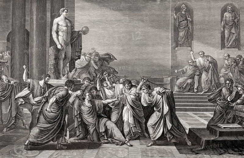 Death of Gaius Julius Caesar, 100, 44 BC, Roman statesman
