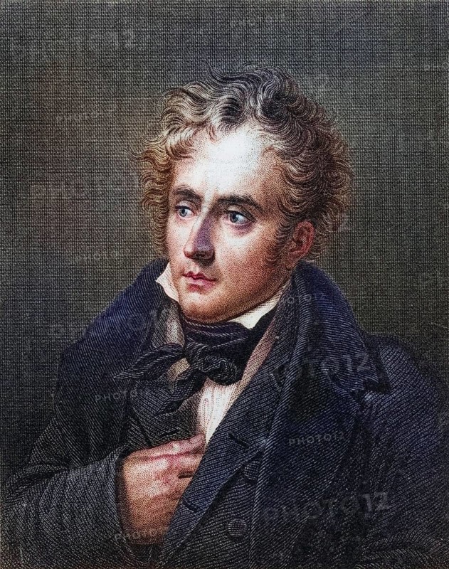 Francois Rene de Chateaubriand, 1768-1848. French politician and author.Photo-etching after the engraving by Hopwood.From the book Lady Jackson's Work, 1899 XIV. The Court of the Tuileries II' Published London 1899., Historic, digitally restored reproduction from a 19th century original, Record date not stated