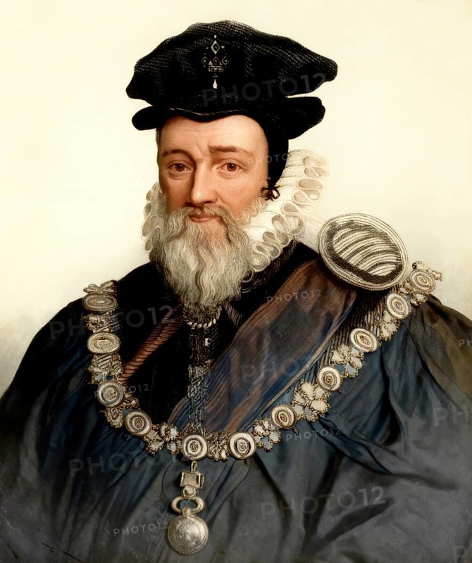 William Cecil, 1st Baron Burghley or Burleigh, 1520-1598, an English statesman, the chief advisor of Queen Elizabeth I