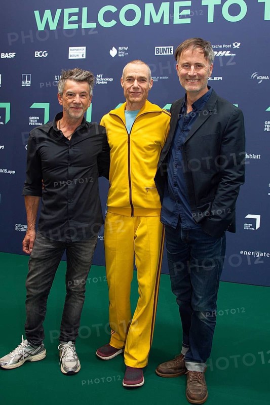Dirk Darmstädter, Jörn-Christof Heilbut and Stefan Rager from The Jeremy Days, GREEN AWARD 2025, Green Carpet, Messe Berlin, Berlin, 20 May 2025