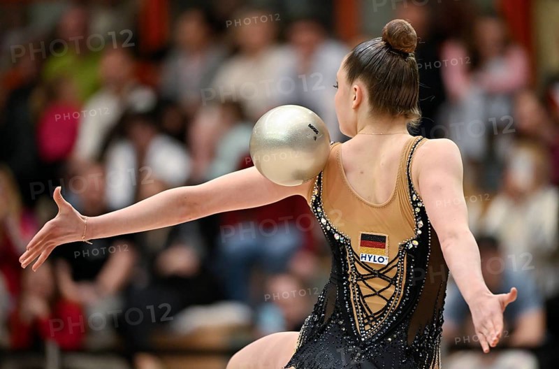 Lada Pusch GER with handheld ball rhythmic gymnastics, RSG Turnen Schmiden International 2026, Fellbach, Baden-Württemberg, Germany