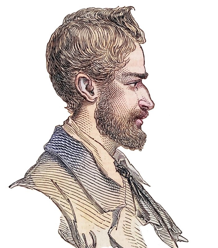 Frederich Wilhelm Ludwig Leichhardt (1813-1848?) Prussian (German) explorer and naturalist, in 1848 he began a journey across Australia from east to west, starting from Moreton Bay. He disappeared and no trace of him was ever found, The Illustrated London News (London, 1846), Historical, digitally restored reproduction from a 19th century original, Record date not stated