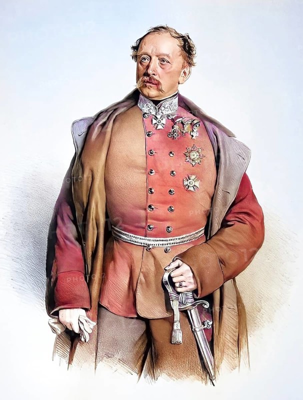 Heinrich Cerrini de Monte Varchi (born 23 November 1801 in Görlitz in Saxony, died 27 October 1870) was an imperial-royal Austro-Hungarian officer, since 1858 with the rank of field marshal lieutenant of the infantry, Historical, digitally restored reproduction from a 19th century original, Record date not stated