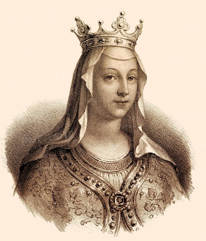 Clotilde or Chrodochild, wife to Dagobert III, 699-715, Merovingian king of the Franks