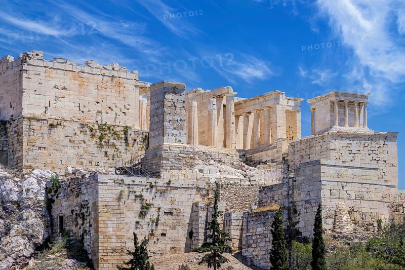 Greece, Ancient landmark citadel Acropolis in Athens, a UNESCO site