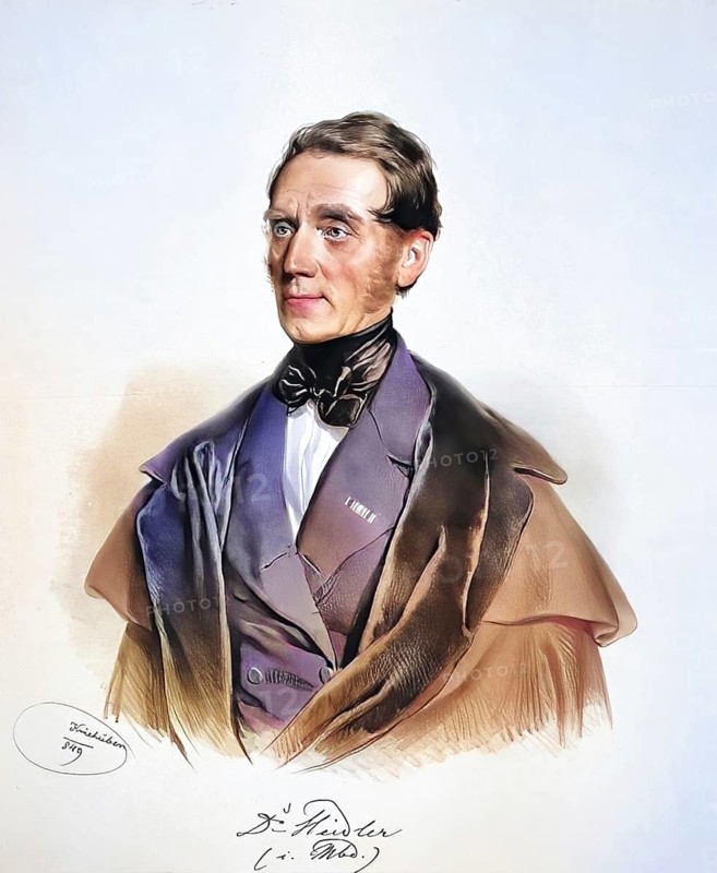 Josef Heidler von Heilborn (1792-1866), spa doctor in Marienbad, Historical, digitally restored reproduction from a 19th century original, Record date not stated