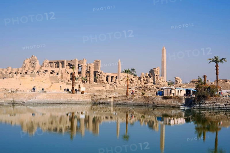 Sacred Lake and Karnak Temple, Luxor, Egypt