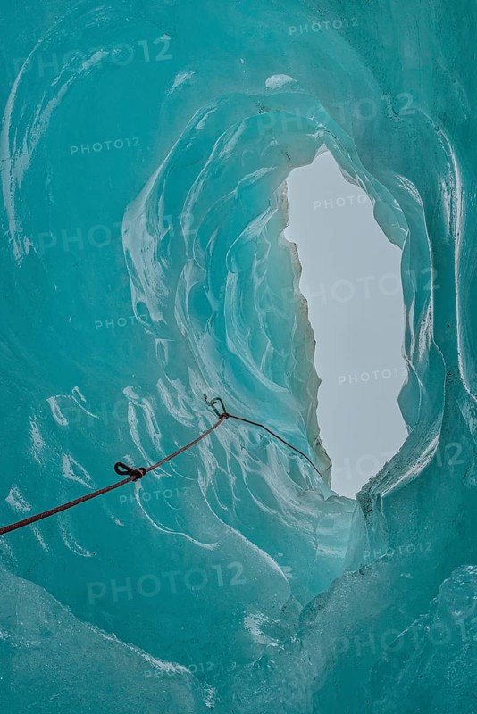 Ice cave, Fox Glacier, Westland National Park, South Island, New Zealand